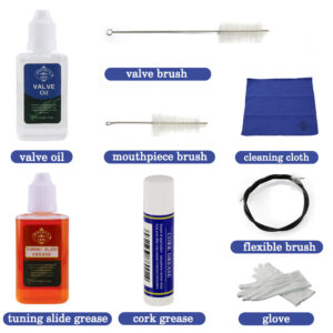 Trumpet/Cornet Cleaner Care Cleaning Kit,Maintenance Kit