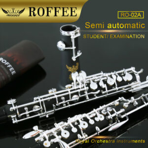 ROFFEE Student Level Composite Wood Semi Automatic Silver Plated Oboe