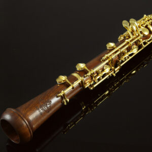 Rochix Oboe Professional Performance Level RHG13 Redwood Body Gold Plated Semi Automatic C Tone with 2 Reeds,1 Cleaning Cloth,1 Oboe Swab,1 Thumb Rest,1 Case and More