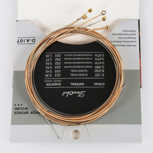Danchet A107 Acoustic Guitar Strings,Phosphor Bronze,Medium Hard(1 Set)