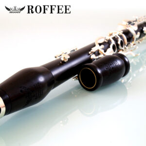 ROFFEE professional performance level 506 ebony wood silver plated 18 keys 4 rings G tone German style clarinet
