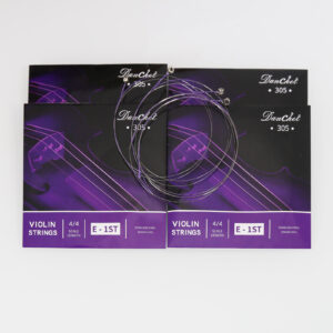Danchet Violin Strings 4/4 E1. 4 pcs Senior Level, Ball End, Stainless Steel 305