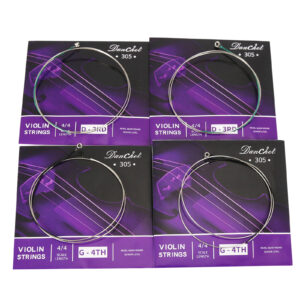 Danchet Violin Strings 4/4 D3. 2 pcs & G4. 2 pcs Senior Level, Ball End, Nickel Silver Wound 305