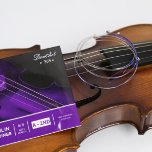 Danchet Violin Strings 4/4 A2. 4 pcs Senior Level, Ball End, Nickel Silver Wound 305