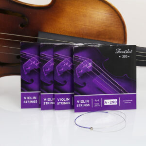 Danchet Violin Strings 4/4 A2. 4 pcs Senior Level, Ball End, Nickel Silver Wound 305