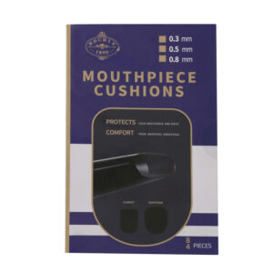 Alto/Tenor Saxophone Sax Mouthpiece Cushions Patches Pads,0.3/0.5/0.8mm Black & White (16 pcs)