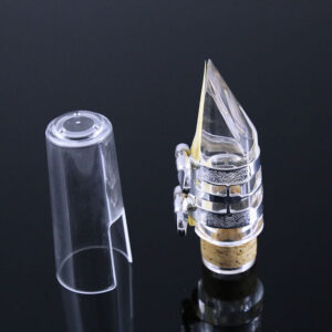 ROFFEE clarinet professional performance level 506 acrylic transparent body ABS silver plated 18 keys 4 rings G tone