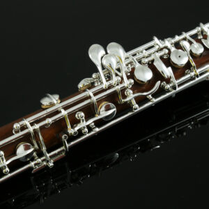 Rochix Oboe Professional Performance Level RHS13 Redwood Body Silver Plated Semi Automatic C Tone with 2 Reeds,1 Cleaning Cloth,1 Oboe Swab,1 Thumb Rest,1 Case and More
