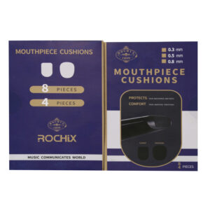 Alto/Tenor Saxophone Sax Mouthpiece Cushions Patches Pads,0.3/0.5/0.8mm Black & White (16 pcs)