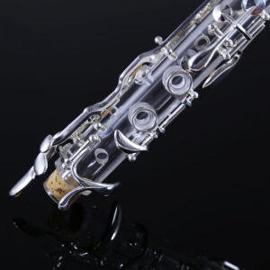 ROFFEE clarinet professional performance level 506 acrylic transparent body ABS silver plated 18 keys 4 rings G tone