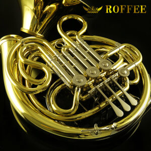 ROFFEE Y35 Symphony Orchestra Brass Gold Lacquer F Tone Bb 4 Key Double French Horn