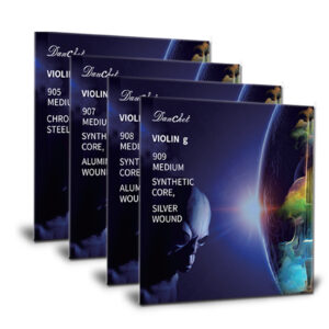 Danchet Violin Strings 4/4 Full Set Professional Performance Grade, Ball End, Nylon Wound 901B (Includes E, A, D, G Strings)