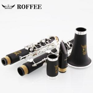 ROFFEE clarinet beginner student level A306 bakelite nickel plated 17 keys Bb tone