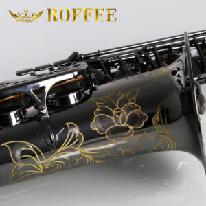 ROFFEE saxophone sax M600 professional performance level alto brass black nickel gold Eb tone