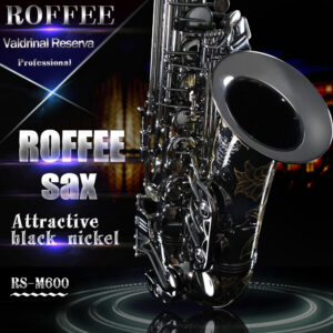 ROFFEE saxophone sax M600 professional performance level alto brass black nickel gold Eb tone