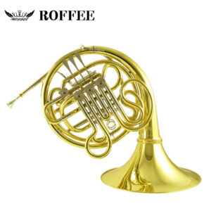ROFFEE Y35 Symphony Orchestra Brass Gold Lacquer F Tone Bb 4 Key Double French Horn