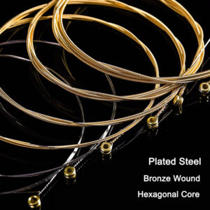 Danchet A103 Acoustic Guitar Strings,Bronze,Medium Light (1 Set)