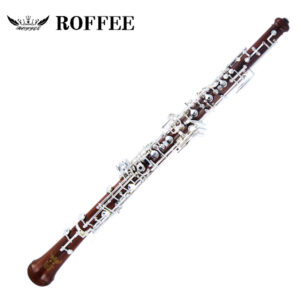 ROFFEE Professional Performance Level Redwood Body Silver Plated Semi Automatic Oboe