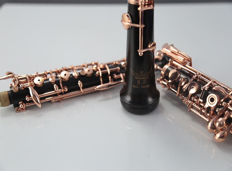 Ebony Oboe C Tone Semi Automatic Rose Gold Plated RO-04AG