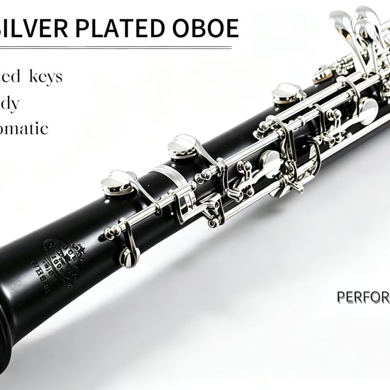 Rochix Advanced-Level Ebony body Semi Automatic Silver Plated Student Level Oboe