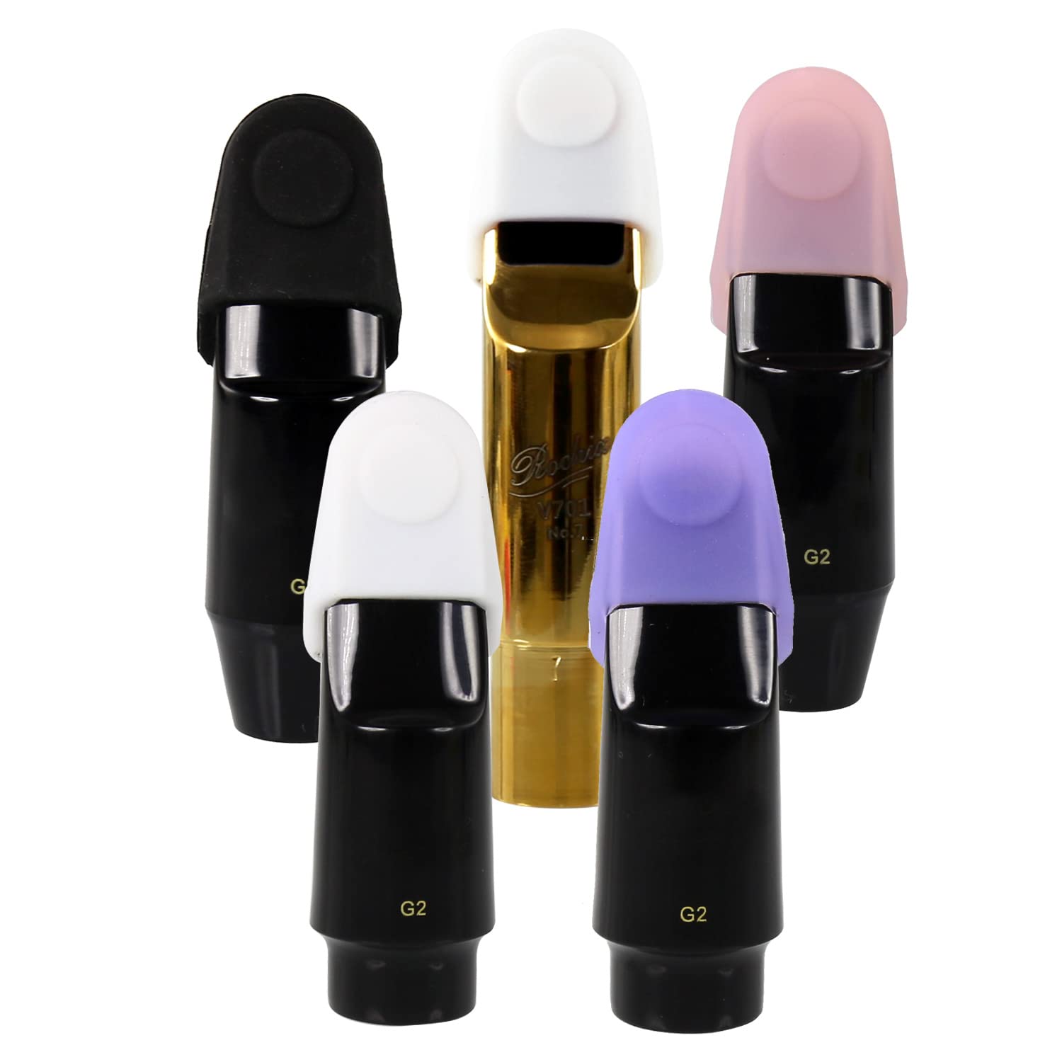 Silica Gel Mouthpiece Cap Cover Durable Mouthpiece Protector for Soprano Saxophone Sax Mouthpiece Protective Cap Small Size(Purple)