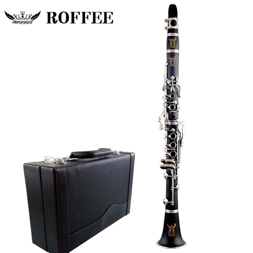 ROFFEE Student Level Bakelite Nickel Plated C Tone Clarinet