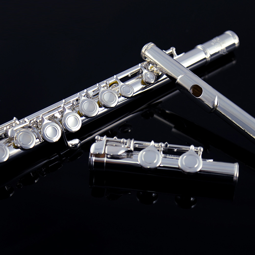ROFFEE Cupronickel Body Silver Plated 16 Closed Holes Flute