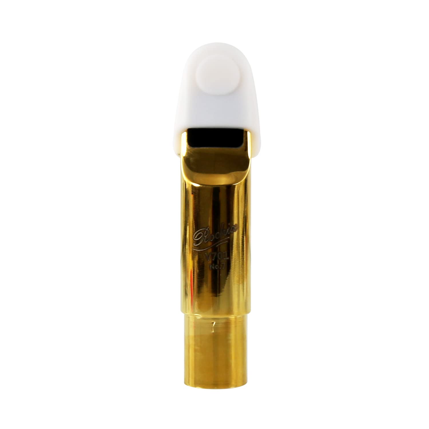 Silica Gel Mouthpiece Cap Cover - Durable Protector for Soprano Saxophone - Small Size (White)