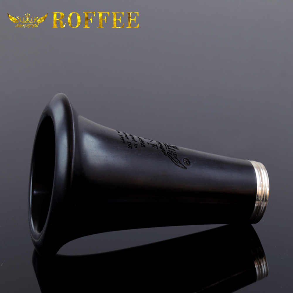 ROFFEE Professional Performance Level Ebony Wood Silver Plated 20 Keys 6 Rings G Tone Clarinet
