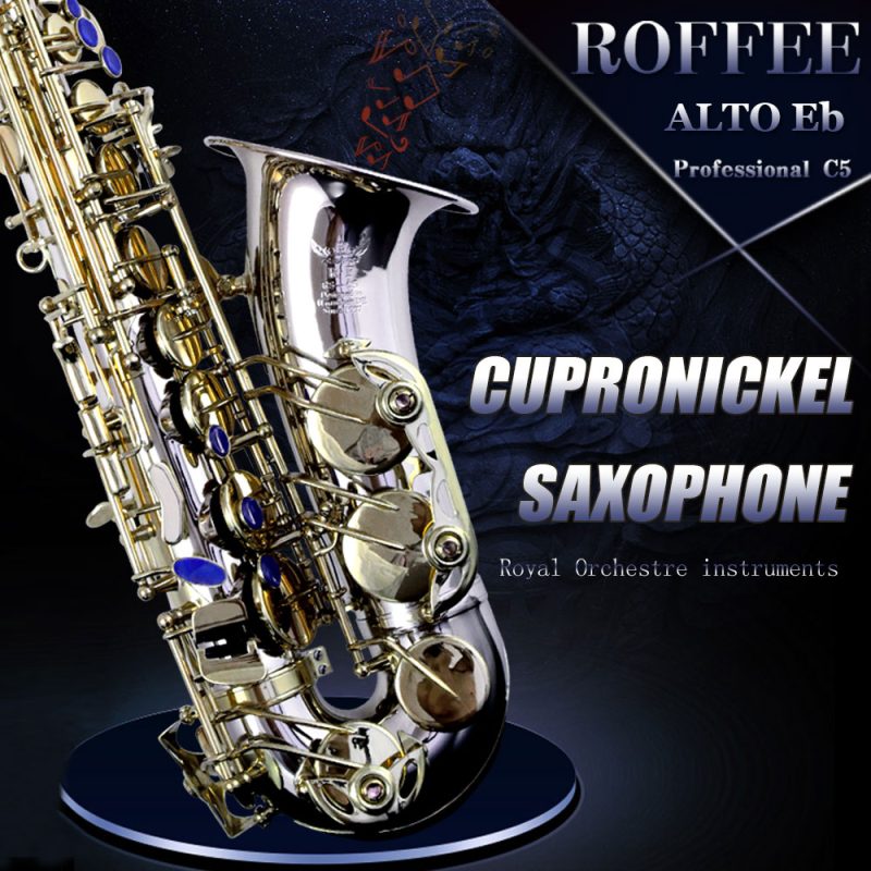 ROFFEE Professional Performance Level Alto Cupronickel Eb Tone Saxophone
