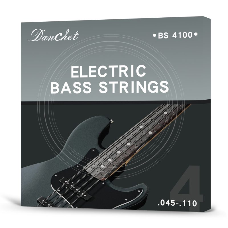 Professional Level Electric Bass Guitar Strings BS 4110-4-String Set, Hexagonal Steel Core & Nickel-plated Alloy Wound​