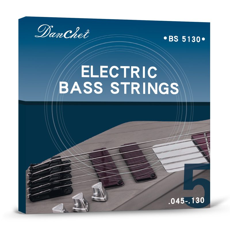 Professional Level BS 5130 5 Electric Bass Guitar Strings Steel Core with Nickel Alloy Winding