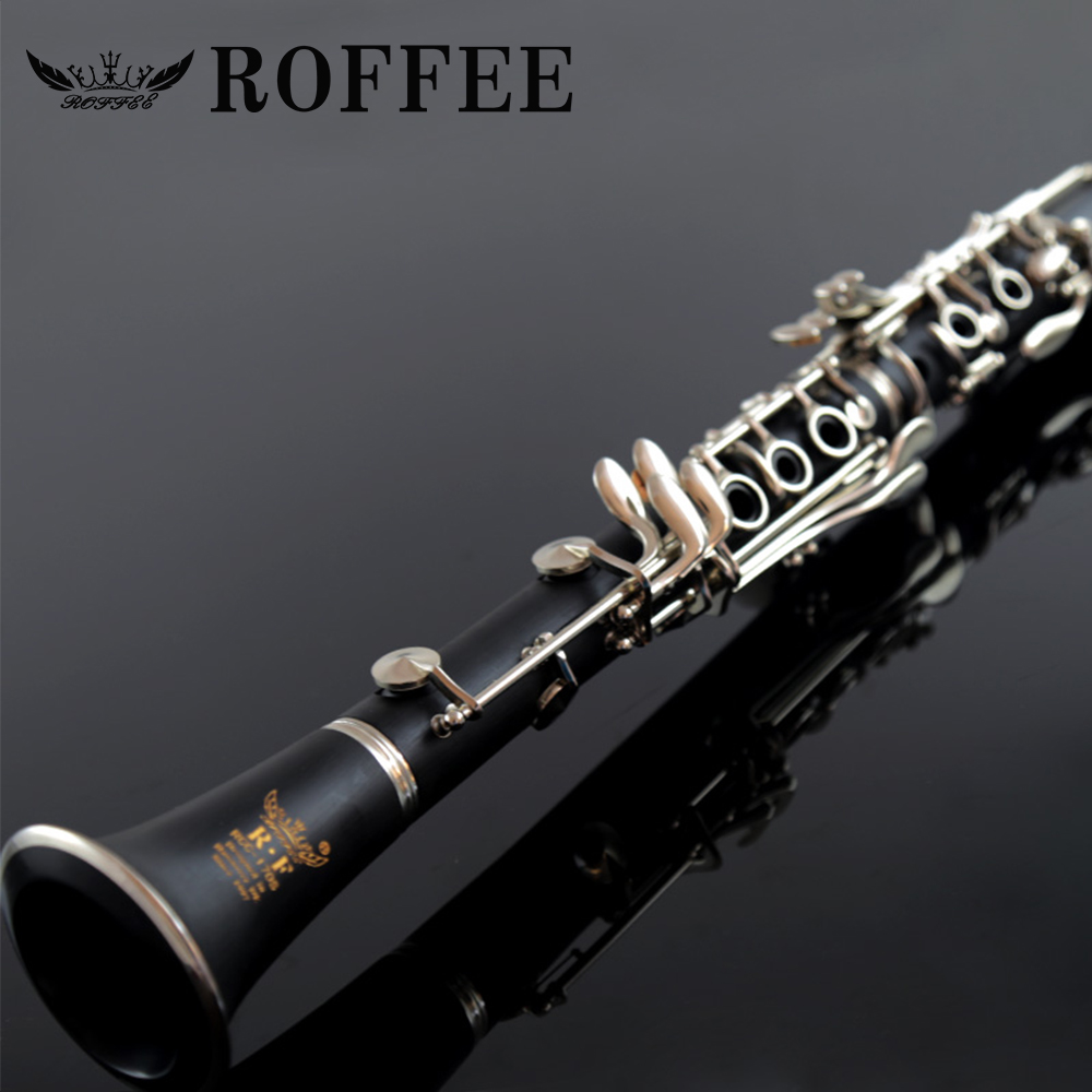 ROFFEE Student Level Bakelite Nickel Plated C Tone Clarinet