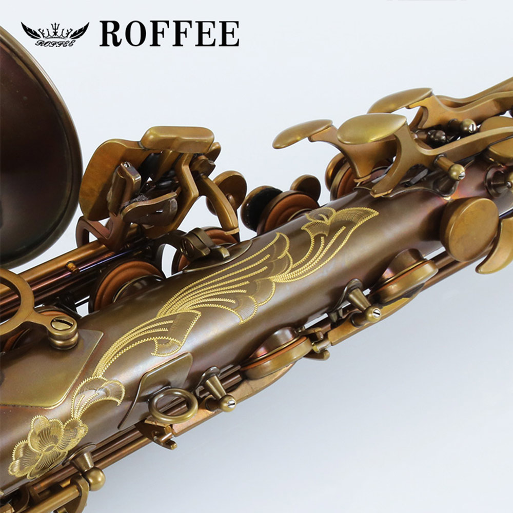 ROFFEE M350 Original Import Professional Performance Level Alto Gold Copper Eb Tone Saxophone