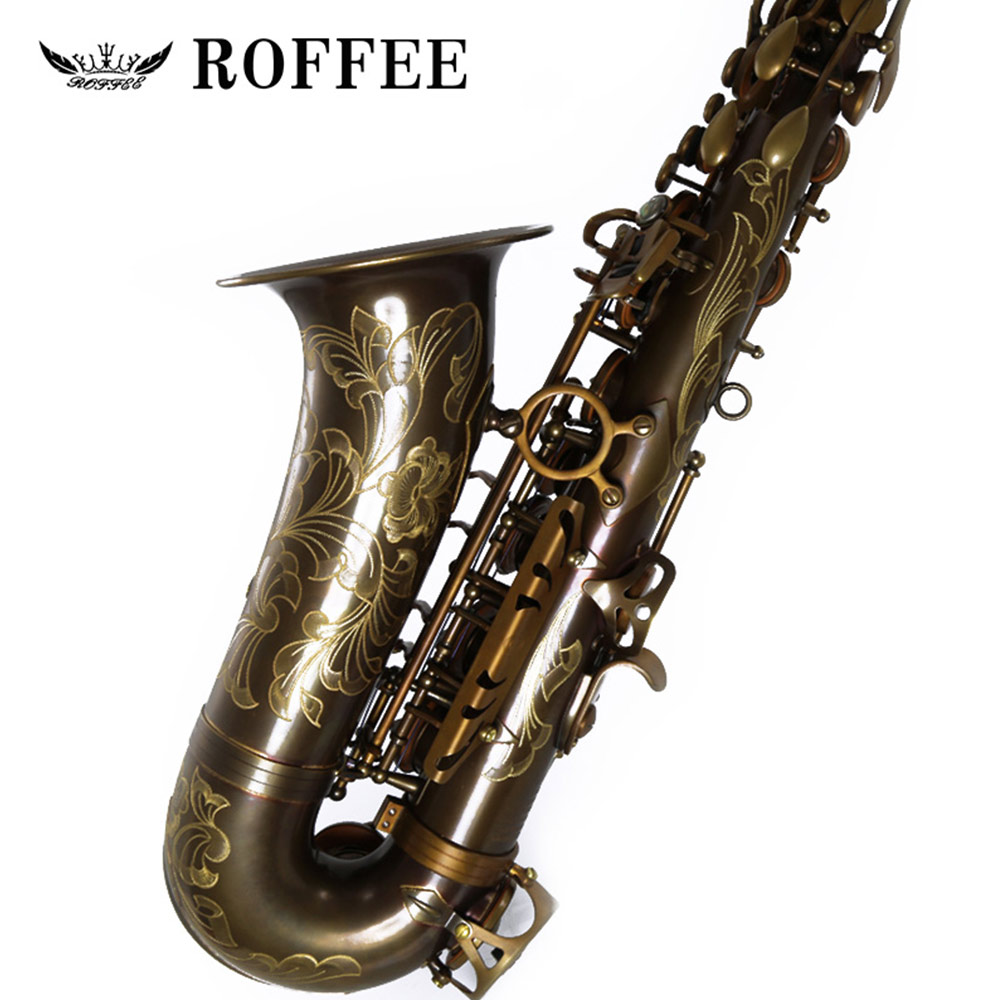 ROFFEE M350 Original Import Professional Performance Level Alto Gold Copper Eb Tone Saxophone