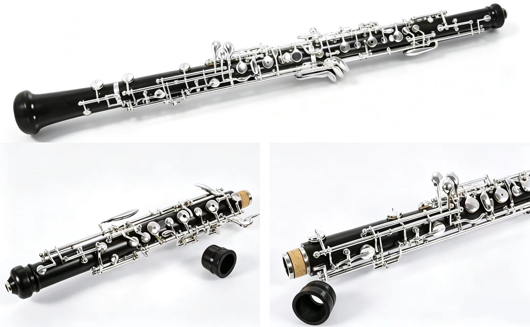 Rochix Advanced-Level Ebony body Semi Automatic Silver Plated Student Level Oboe