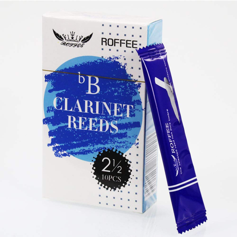 Bb clarinet reeds strength 2.5,10 pcs/box,individual packing