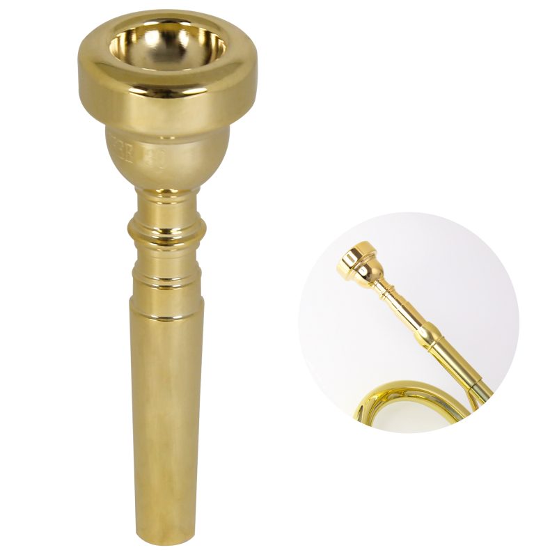 Trumpet Mouthpieces Gold Plated 3C Trumpet Mouthpieces Suitable for Beginners and Professionals Trumpet Instrument Accessories