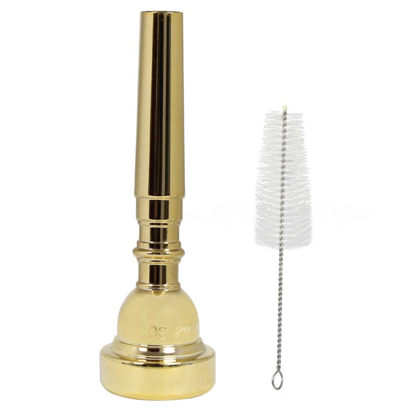 Gold Plated Metal Trumpet Mouthpiece, 3C Gold (Instrumental Accessory).…