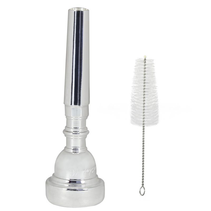 Silver Plated 7C Trumpet Mouthpiece - Trumpet Musical Instrument Accessories - For Beginners and Professionals.…
