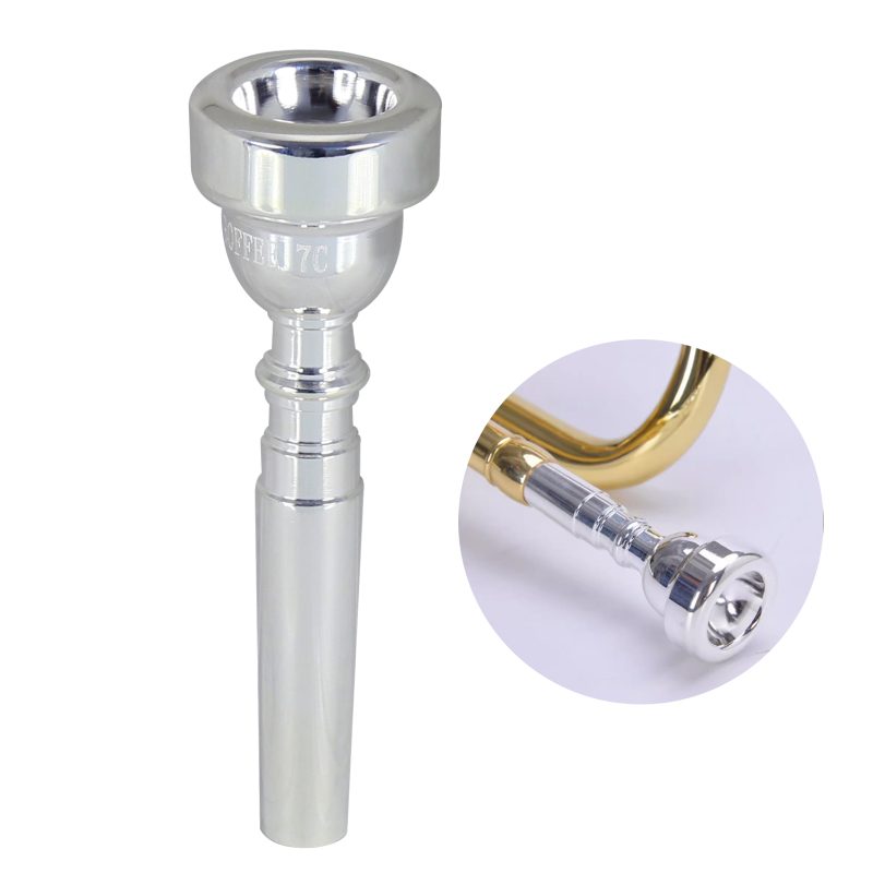 7C Trumpet Mouthpieces Silver Plated Trumpet Mouthpieces Trumpet Instrument Accessories Suitable for Beginners and Professional Players