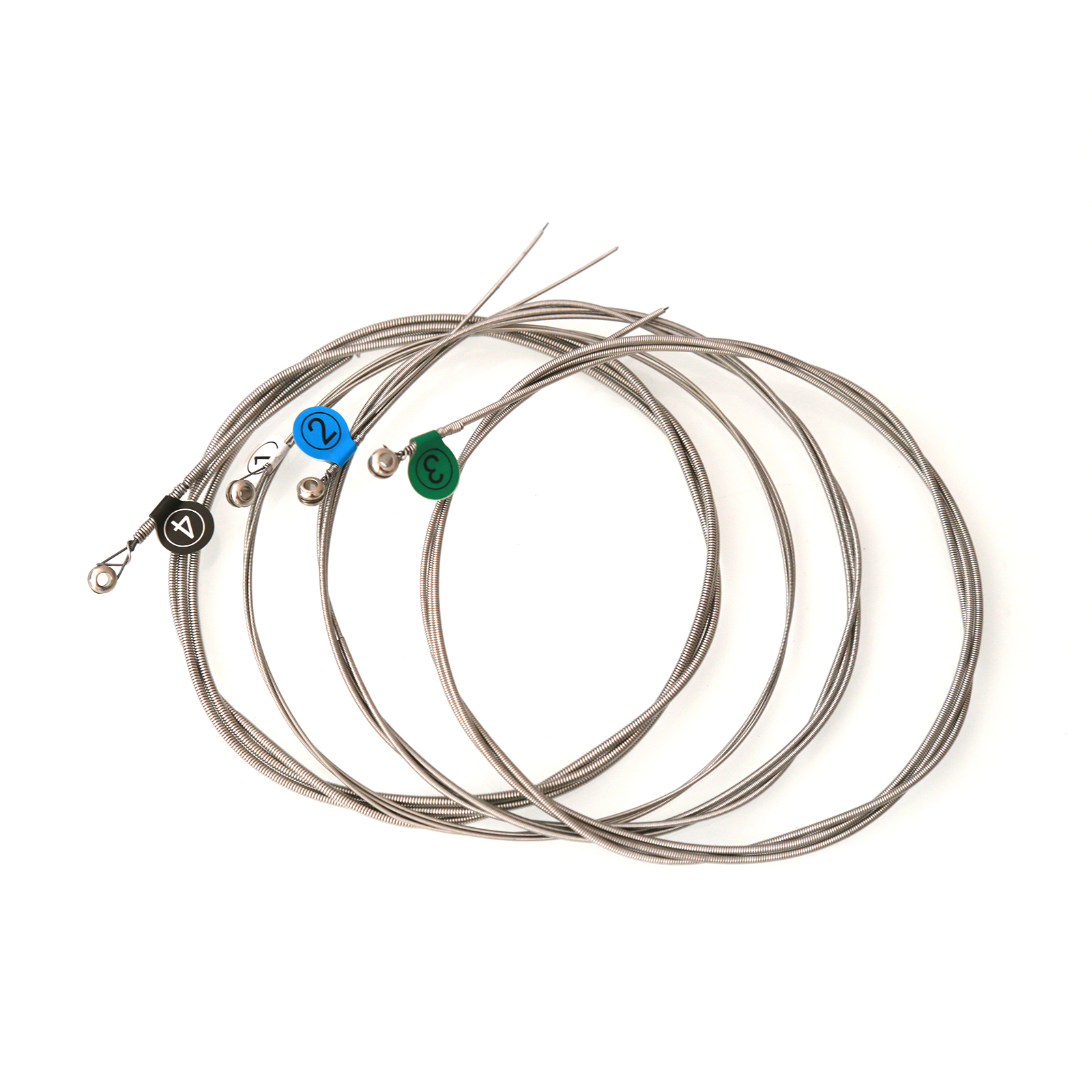 Beginner Level Electric Bass Guitar Strings - BA 4679 4-String Set, Steel Core with Nickel Alloy Winding, Ideal for New Players, Durable & Bright Tone