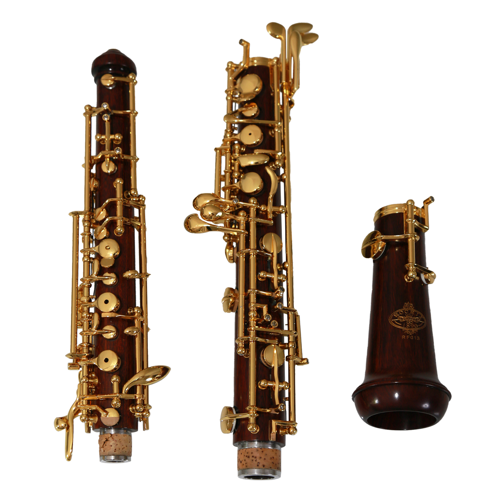 Rochix Beginner Level Redwood Body 18K Gold Plated Key Professional Performance Level Oboe(Out of stock)