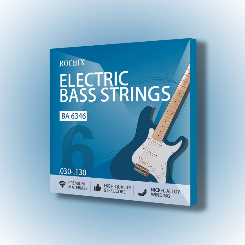 Professional Level 6-String Electric Bass Guitar Strings - BA 6346 Set | Steel Core with Nickel Alloy Winding | Premium Tone for Pros