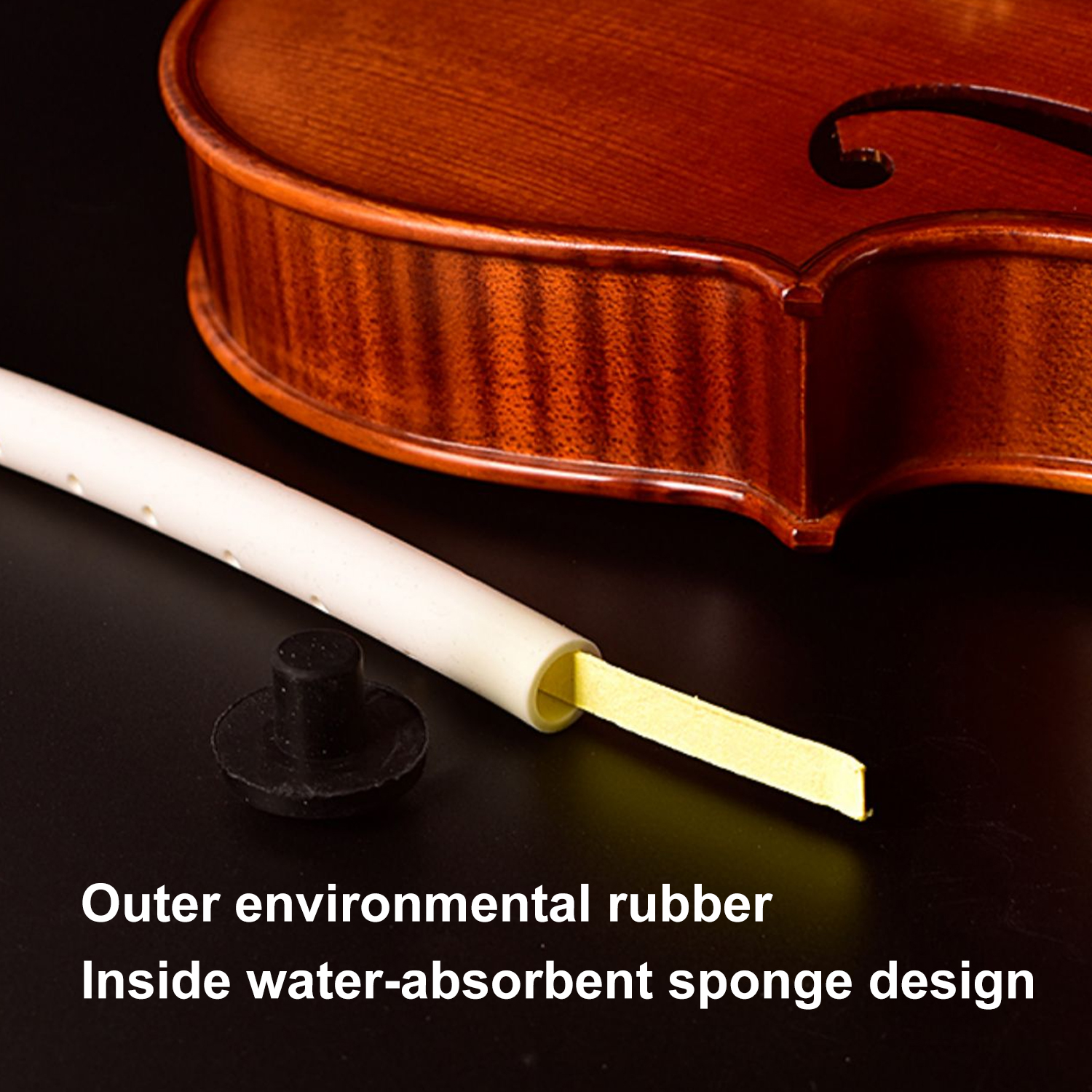 Cello Sound Hole Humidifier,F-Hole Humidifier Anti-Crack Panel Protective Moistening and Moisturizing Tool,Anti-Crack Tube Maintenance