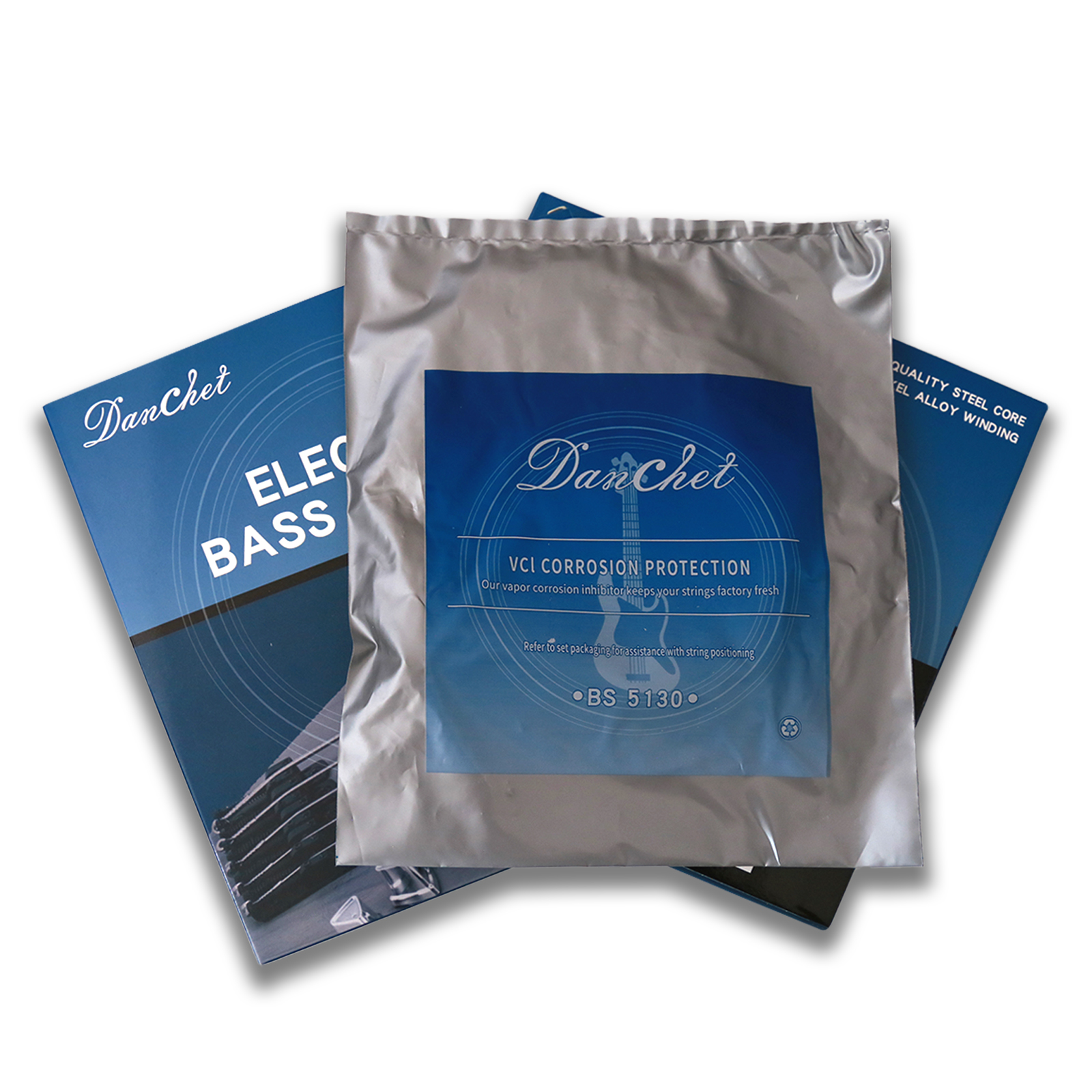 Professional Level BS 5130 5 Electric Bass Guitar Strings Steel Core with Nickel Alloy Winding