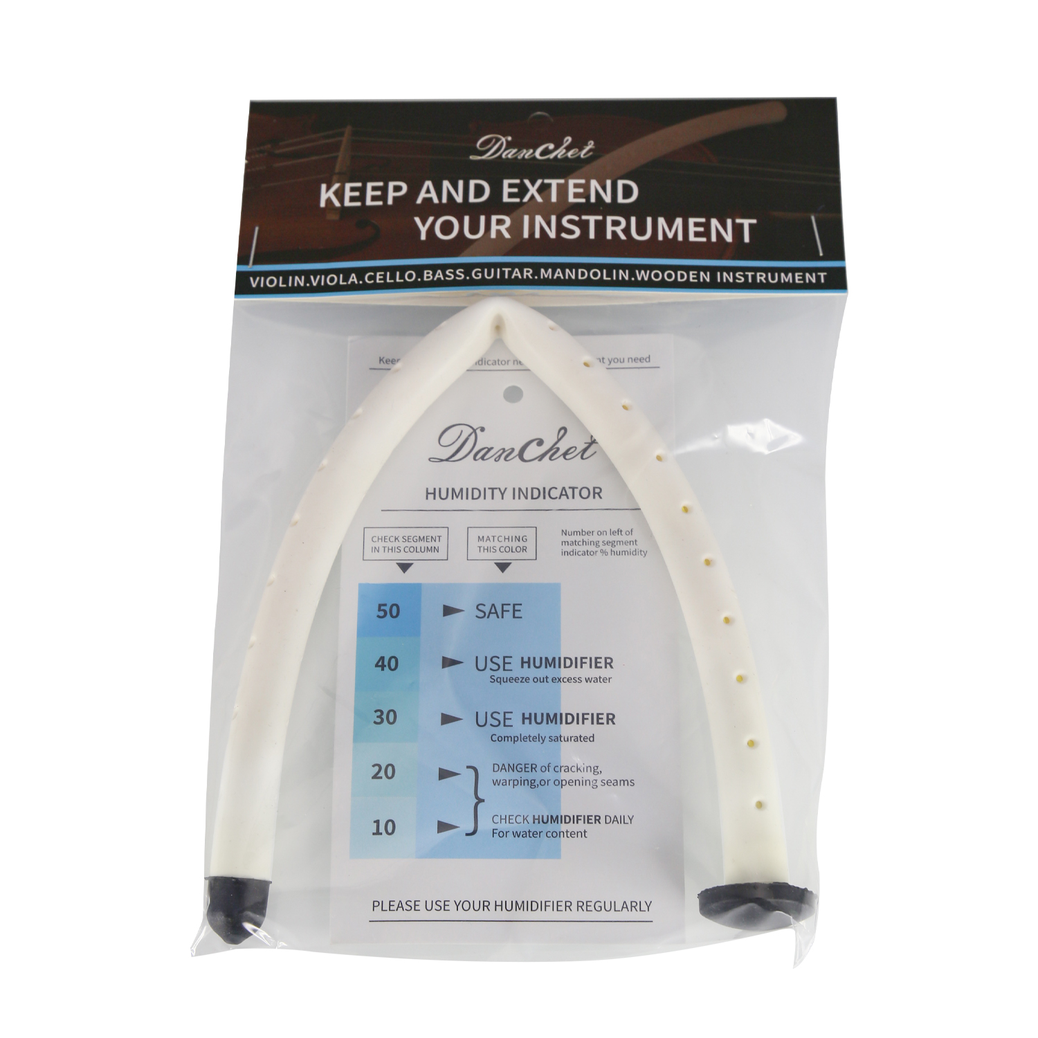 Cello Sound Hole Humidifier,F-Hole Humidifier Anti-Crack Panel Protective Moistening and Moisturizing Tool,Anti-Crack Tube Maintenance