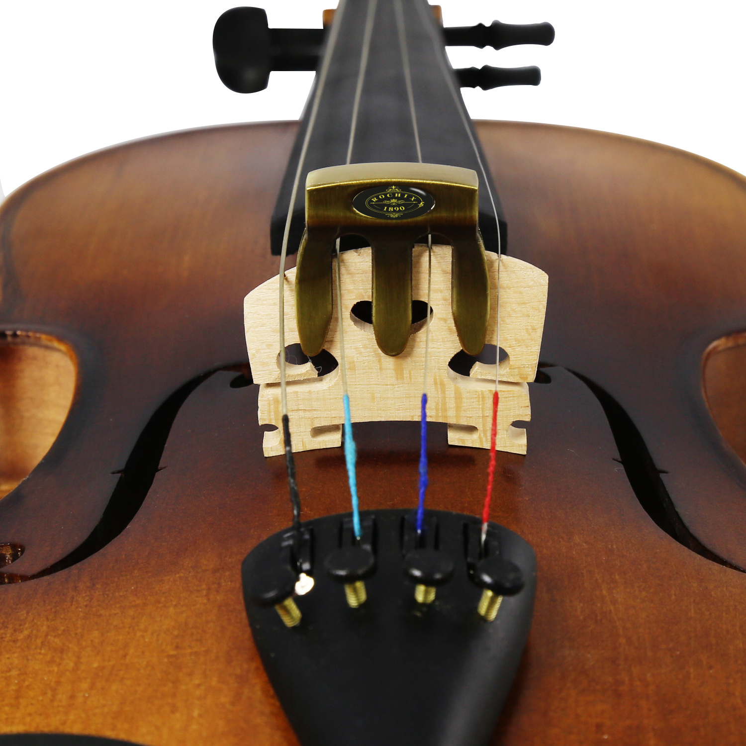 Metal Violin Mute Practice Violin Silencer for 1/2,3/4,4/4 Violin,Hydroxy Black