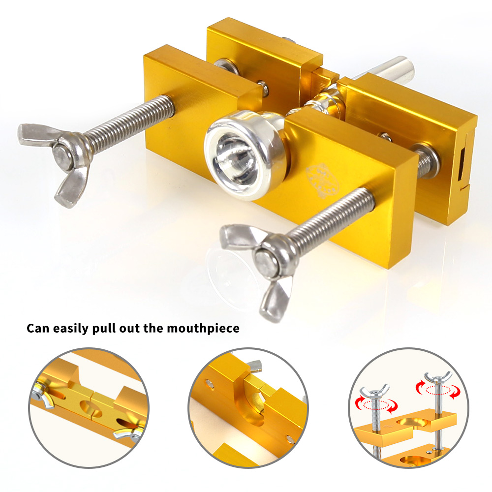 Trumpet Mouthpiece Remover Puller Tool Gold,Horn Repair Tools for Brass-wind Instrument Trombone Baritone Euphonium Adjustable Portable Professional