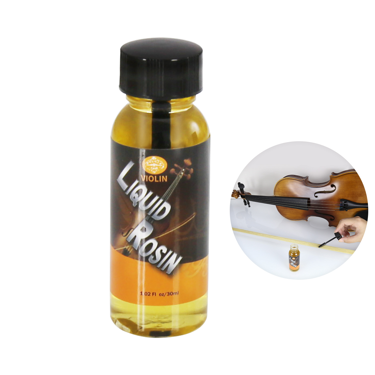 Liquid Rosin Violin Rosin Dust Free Rosin for Violin,Viola,Cello,1.02 fl.oz/30ml